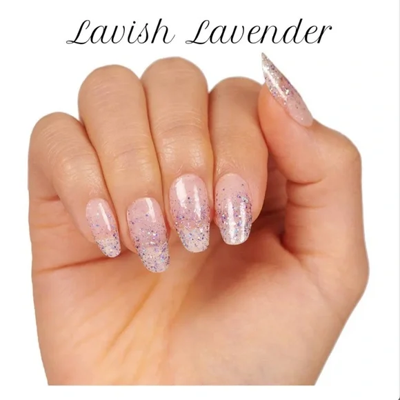 *Retired* Color Street: Lavish Lavender | Purple Glitter Sparkles Clear Overlay - Picture 12 of 15